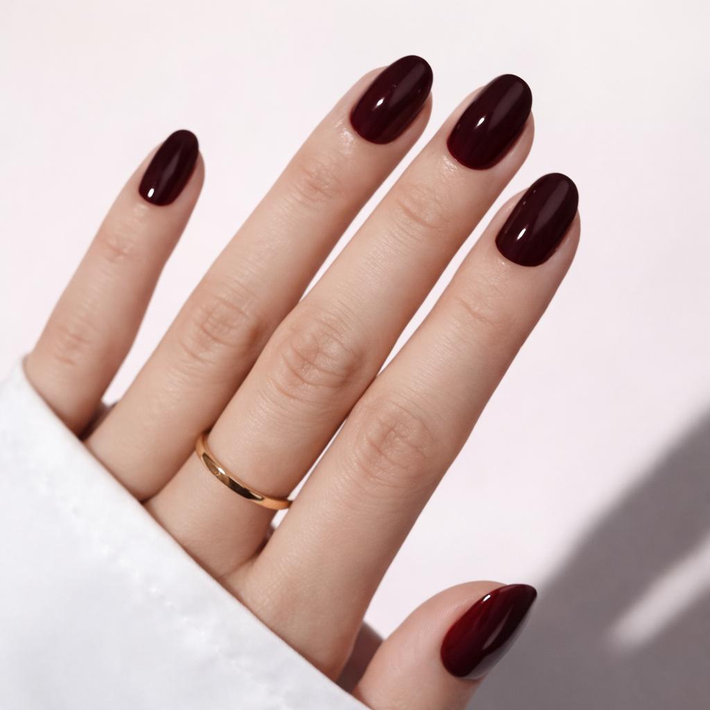 Gleami Dark Cherry Press-On Nails