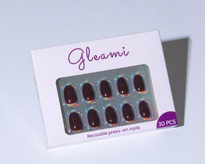 Gleami Dark Cherry Press-On Nails