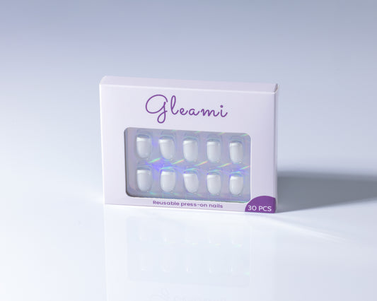 Gleami Ivory Tip Soft French Press-On Nails